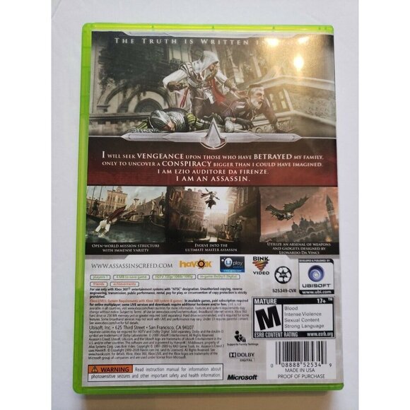 Assassin's Creed II (Microsoft Xbox 360, 2009) - Picture 2 of 3